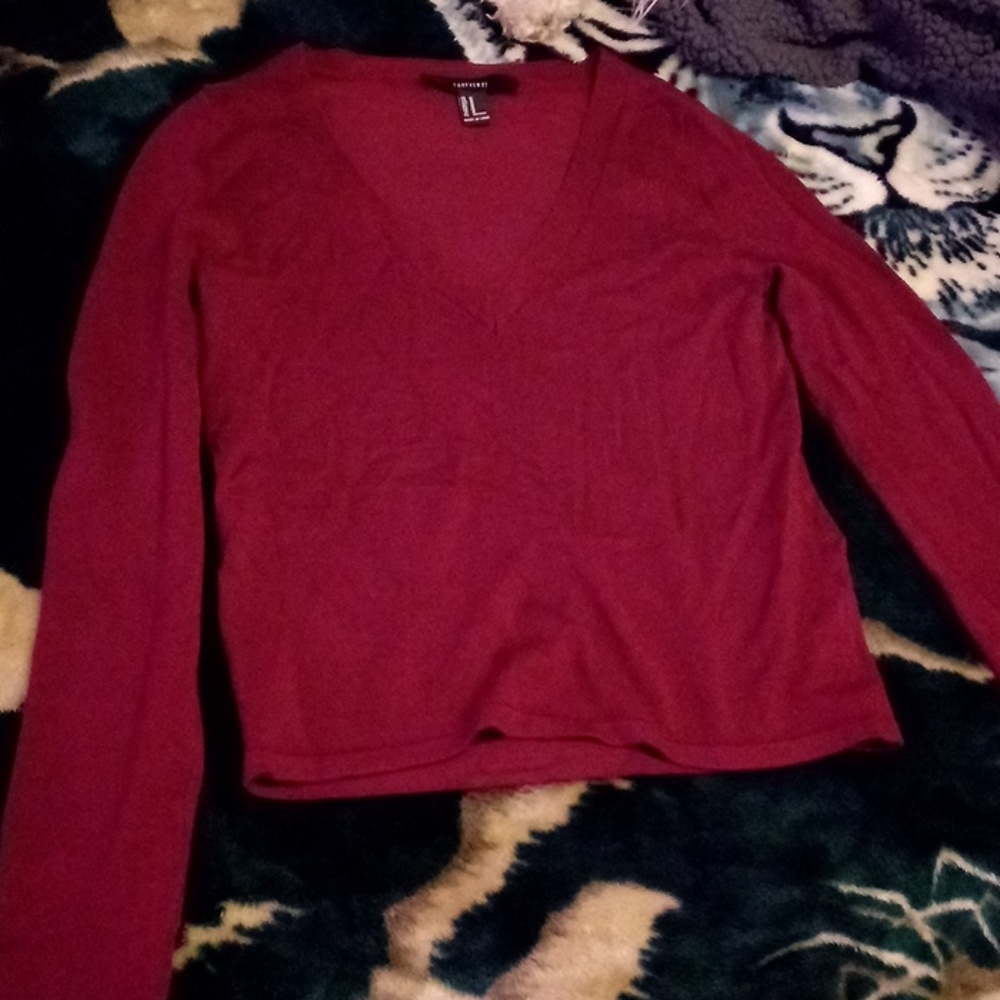 Long sleeve crop top